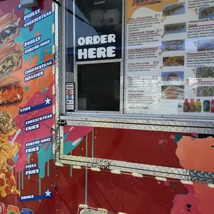 Food truck menu