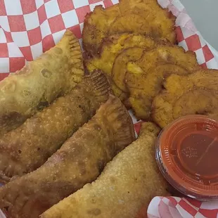 Shrimp and beef empanadas
