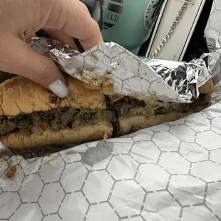 Philly cheesesteaks