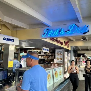 customers at the counter