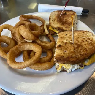 Tuna Melt (served w/ fries) or different side