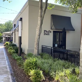 the front of the restaurant