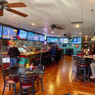 people sitting at tables