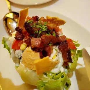 Wedge salad hit the spot!