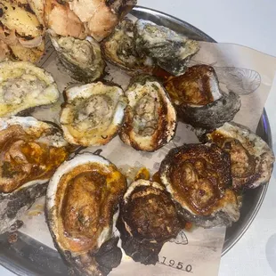 Charbroiled oysters