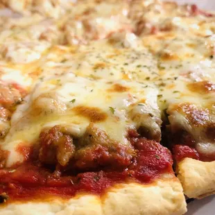 Sausage thin crust