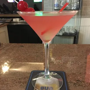Special request: cherry gin martini