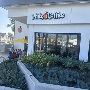 Outside