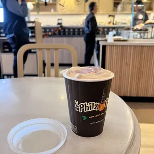 Interior + Small Iced Coffee Rose