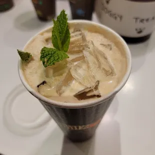 Iced mint mojito to end the winning night. WARRIORS WON!