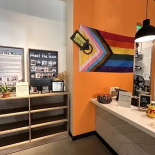 the front desk of philz coffeehouse