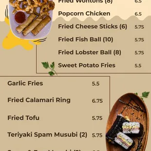 Snack Menu