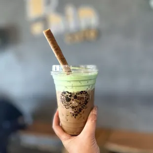 Pandan coffee