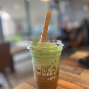 Pandan coffee