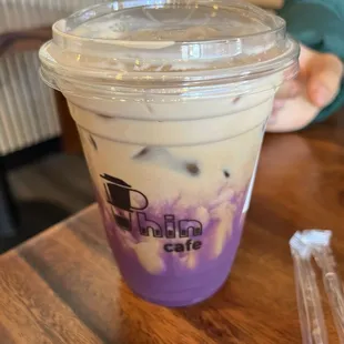 Ube coffee