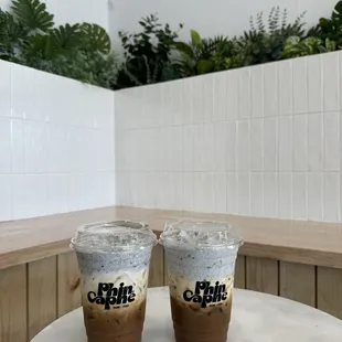 Black sesame coffee