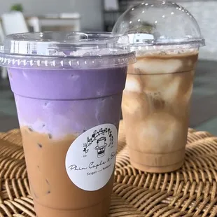 Ube Coffee + Coconut Coffee