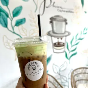 Pandan coffee