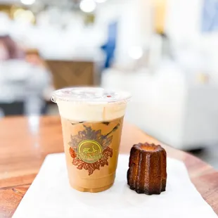 Vietnamese coffee. Happy for the Canele. | www.moniquedao.com