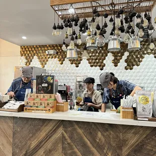 Phin Smiths at the counter