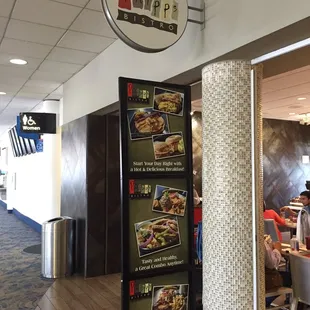 a sign for a restaurant