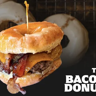 a bacon donut sandwich
