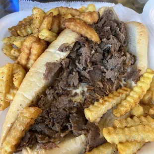 BBQ cheesesteak