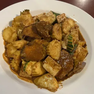 Bayon with steamed tofu