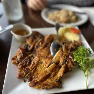 Lemongrass chicken. So good that we devoured this one and ordered another one to go.