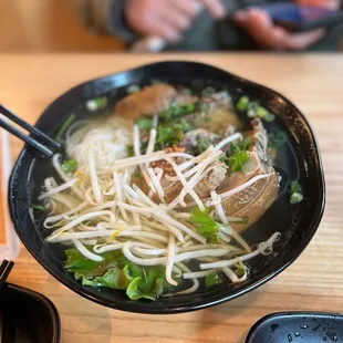 Duck noodle soup