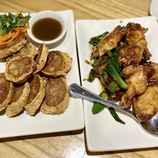 A4. Hay Cung (left) and A1. Phnom Penh Chicken Wings (right)