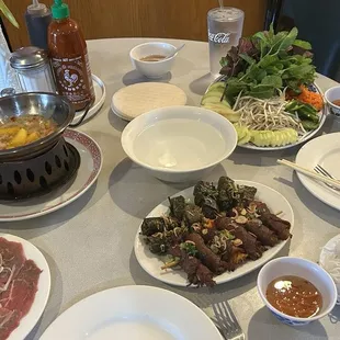 seven courses of  beef