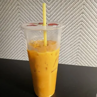 Thai iced tea is pretty good.