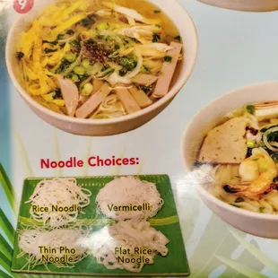 Could choose the rice noodle type.