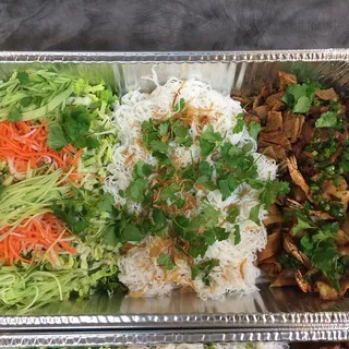 42. Grilled shrimp and Egg Rolls Bowl