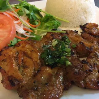 44. Grilled Lemongrass Chicken and Egg Rolls Bowl