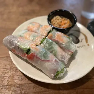 Gòi cuôn/fresh spring rolls ($8.50)  IG: @ohmyono