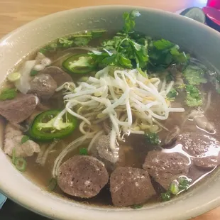 Meatball pho