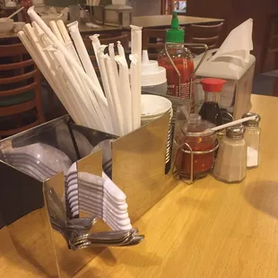 Pho 104 - Table stacked up and ready to eat.