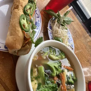Pho and banh mi: all vegan!