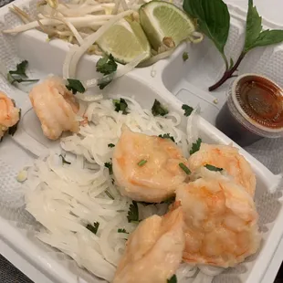 Pho separate from the broth