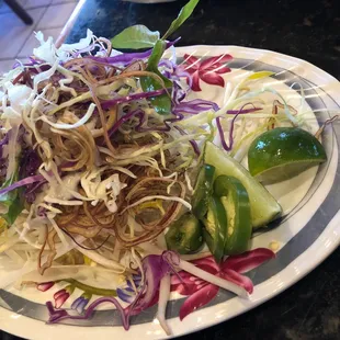 Veg for the spicy noodles