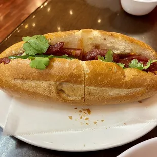 Sausage banh mi