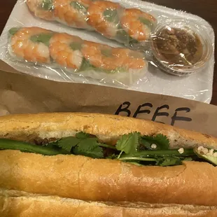 Beef banh mi