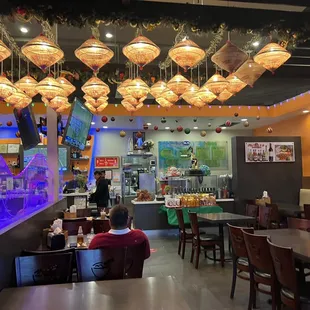 the interior of a restaurant