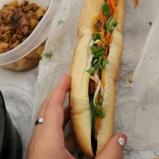 Bbq pork Bahn mi