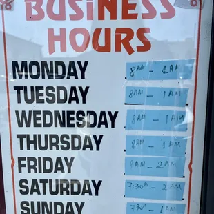 Hours HERE are correct. They close at 2am. Not 2pm