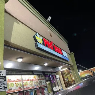 outside