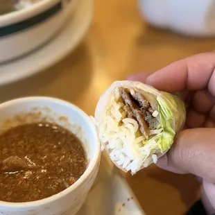 Spring roll filling