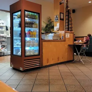 the inside of a restaurant